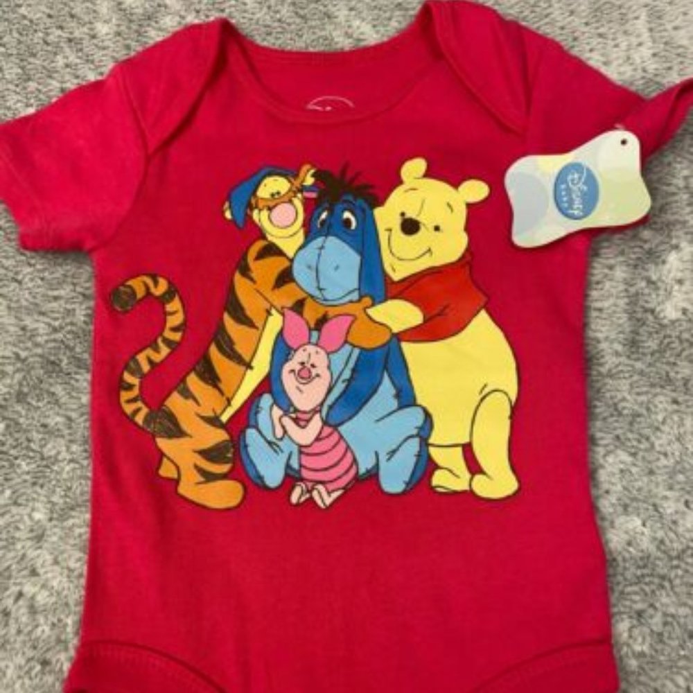Disney Winnie-the-Pooh/Eeyore/Tiger/Piglet one piece Baby Girl 12m